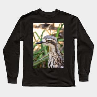 Close up of bush stone curlew bird. Long Sleeve T-Shirt